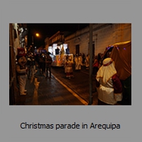Christmas parade in Arequipa